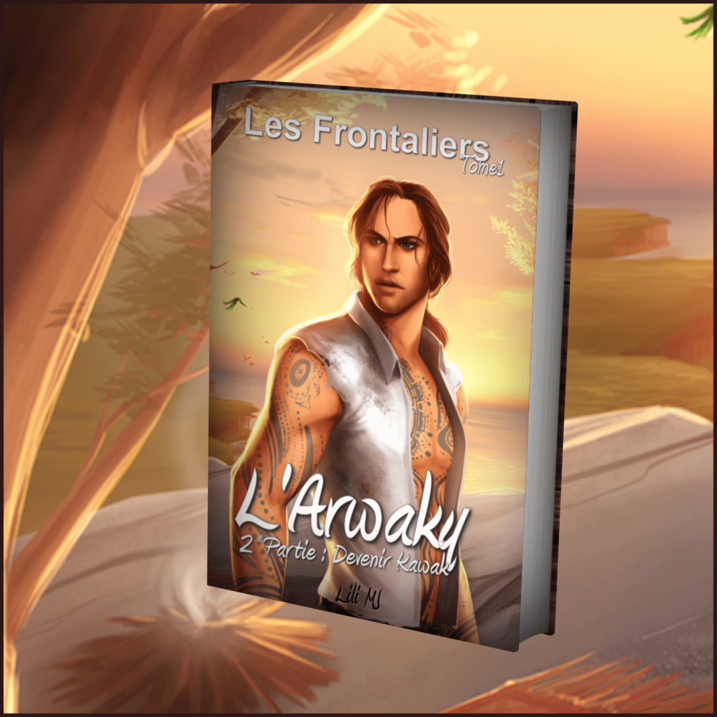 Illustration de couverture du tome 1.2 du roman les Frontaliers de Lili MJ roman d'aventure et romance historique