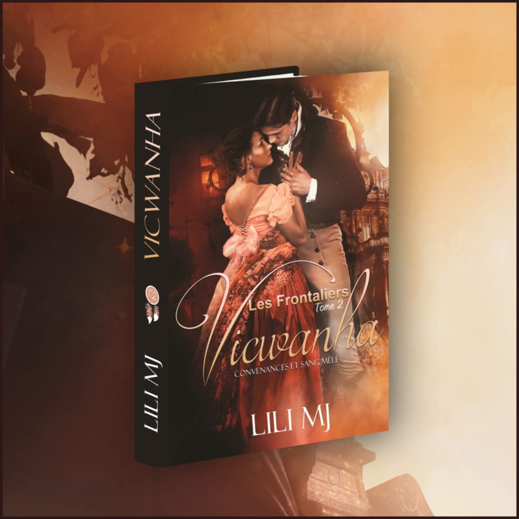 Aventure et romance, Illustration de couverture du tome 2 des Frontaliers de Lili MJ